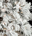 7'6"Hx62"W Heavy Flocked Long Pine & Pinecone LED-Lighted Artificial Christmas Tree w/Stand -White/Green - C70424