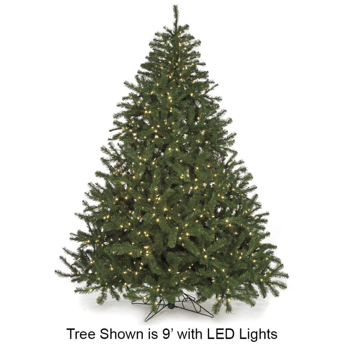 6'Hx51"W Virginia Pine LED-Lighted Artificial Christmas Tree w/Stand -Green - C84694