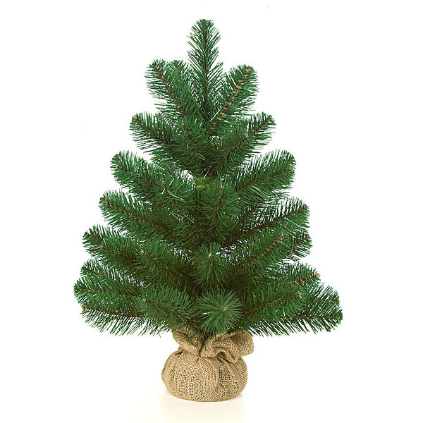 24"Hx20"W Jersey Pine Artificial Tree w/Burlap Base -Green (pack of 6) - C80170