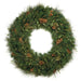 60" Artificial PE Sugar Pine, Pinecone, Berry, Juniper & Laurel Hanging Wreath -Green - C84044