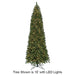 15'Hx94"W Virginia Pine LED-Lighted Artificial Christmas Tree w/Stand -Green - C2914