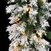 9'Lx12"W Flocked Mountain Pine Artificial Garland, LED Pre-Lit -White (Pack of 4) - C90144