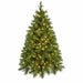 4'6"Hx36"W Arolla Pine Artificial Tree, LED Pre-Lit -Green - C91414