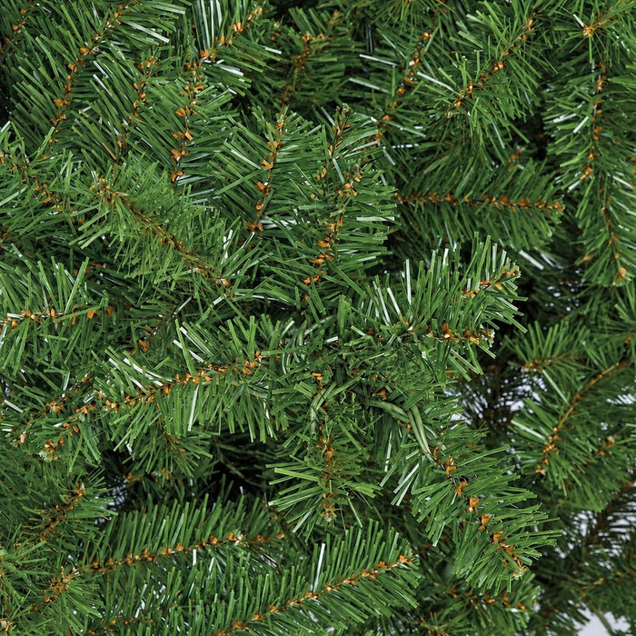 9'Hx76"W Fluff-Free Nikko Fir Artificial Christmas Tree, Unlit -Green - C9750