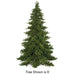 9'Hx76"W Fluff-Free Nikko Fir Artificial Christmas Tree, Unlit -Green - C9750