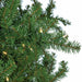 7'6"Hx60"W Fluff-Free Nikko Fir Artificial Christmas Tree, LED Pre-Lit -Green - C8794