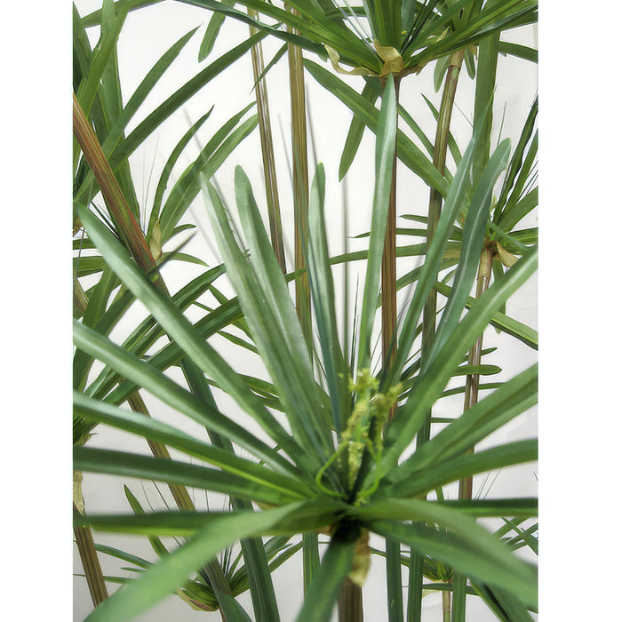 6' Papyrus Grass Silk Plant w/Pot -Green - P0291