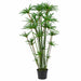 6' Papyrus Grass Silk Plant w/Pot -Green - P0291