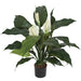 29" Peace Lily Spathiphyllum Silk Plant w/Pot -Green/White (pack of 2) - P111370