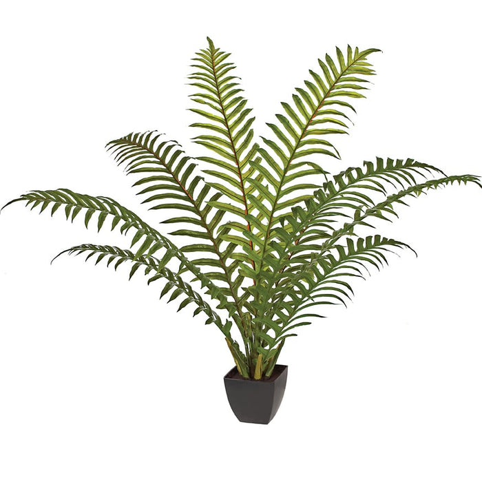 4' Soft Touch Sword Palm Silk Plant w/Pot -Green (pack of 2) - P113615
