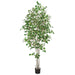 7' White Birch Silk Tree w/Pot -Green - P120290