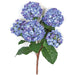 21" Artificial Hydrangea Flower Bush -Purple/Blue (pack of 6) - P121020