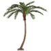 14' Curved Phoenix Silk Palm Tree w/Metal Base -Green - P127120