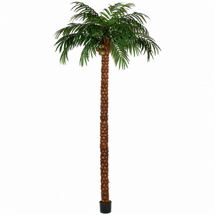 15' Coconut Silk Palm Tree w/Pot -Green - P150630