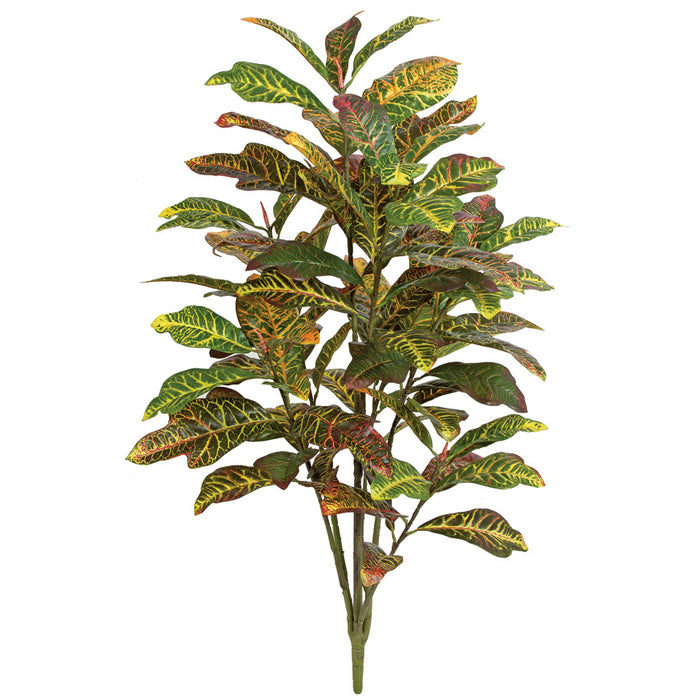 4' Soft Touch Croton Silk Plant -Red/Green (pack of 3) - P150750