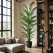 12' Large Silk Areca Palm Tree w/Pot -Green - P180290