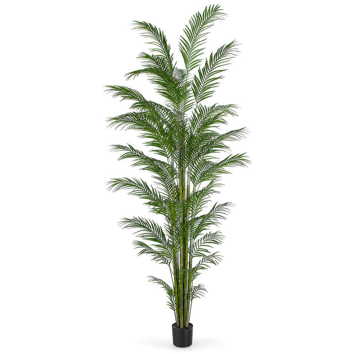 12' Large Silk Areca Palm Tree w/Pot -Green - P180290