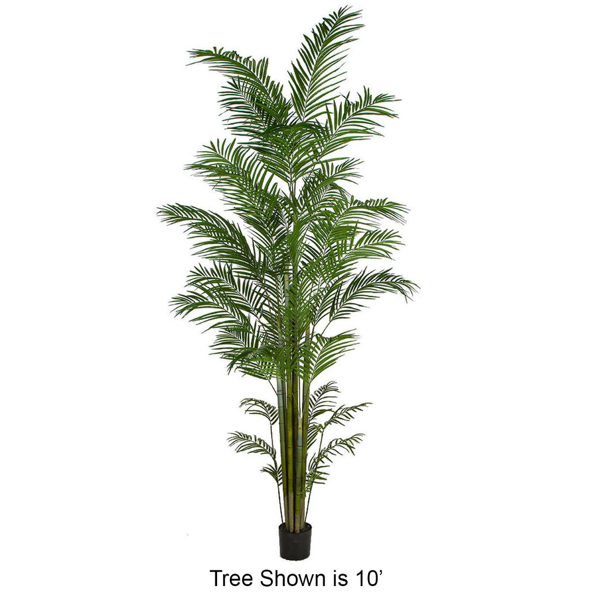 12' Large Silk Areca Palm Tree w/Pot Green Areca Palm Trees — Silks Are Forever