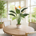 36" Flowering Bird Of Paradise Silk Plant w/Pot -Orange/Green - P2460