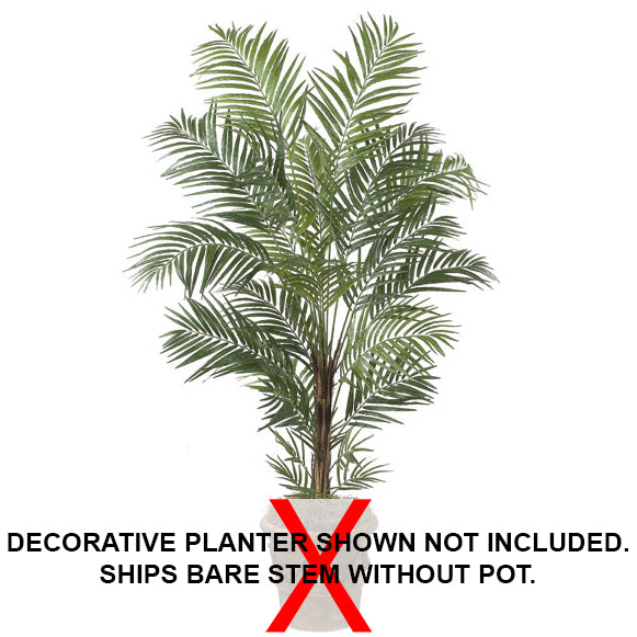 7' Deluxe Areca Silk Palm Tree Green Areca Palm Trees — Silks Are