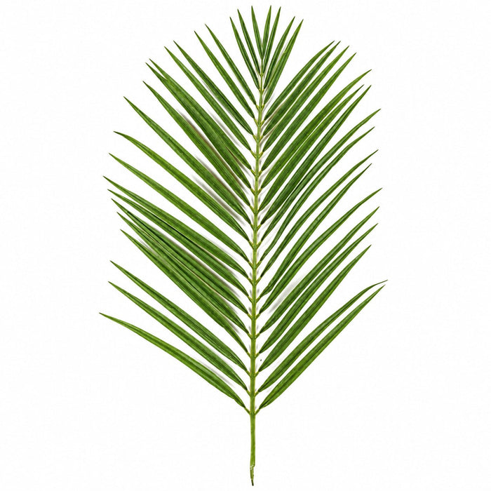 35" Silk Areca Palm Branch Stem -2 Tone Green (Pack of 12) - P2681
