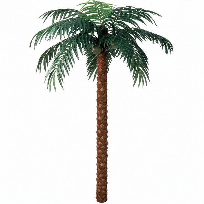 12' Coconut Silk Palm Tree -Green - P297