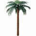 12' Coconut Silk Palm Tree -Green - P297