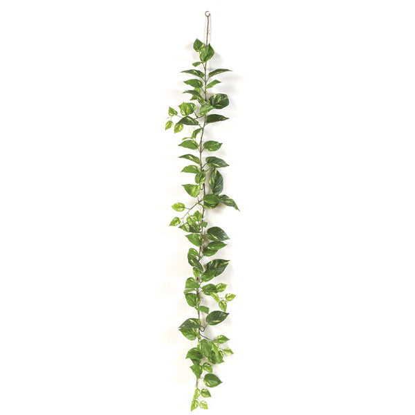 pothos garland 6' Pothos Silk Garland -Green/Yellow (Pack of 12)