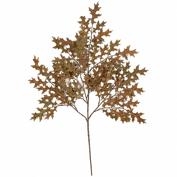 27" Artificial Small Pin Oak Branch Stem -Brown (Pack of 24) - P462-B