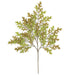 27" Artificial Small Pin Oak Branch Stem -Green/Brown (pack of 24) - P462-GB