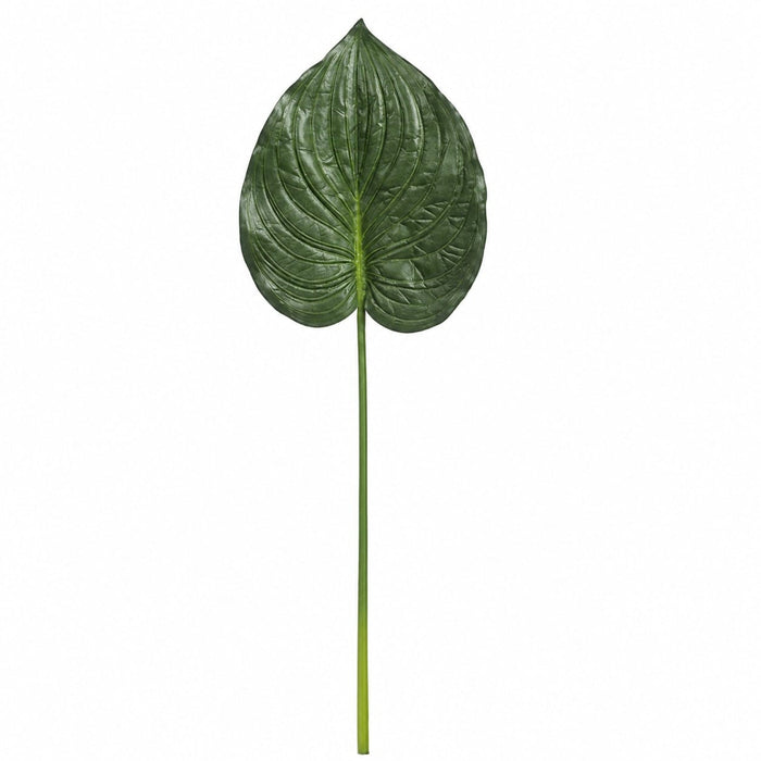 31" Soft-Touch Silk Philodendron Leaf Stem -Green (Pack of 24) - P60880