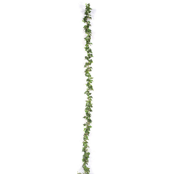 9' Ivy Leaf Artificial Garland -Green (pack of 6) - P7285