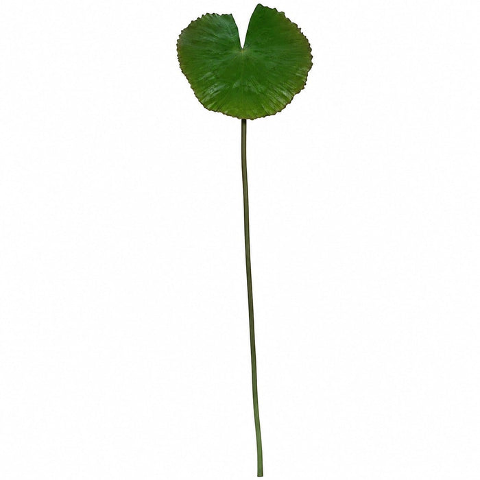35" Artificial Foam Water Lily Leaf Stem -Green/Mauve (Pack of 6) - P83005