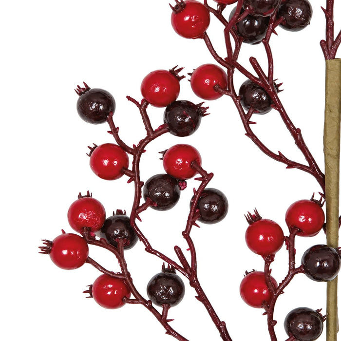 34" Styrofoam Gooseberry Artificial Stem -Red/Burgundy (Pack of 12) - PF120500