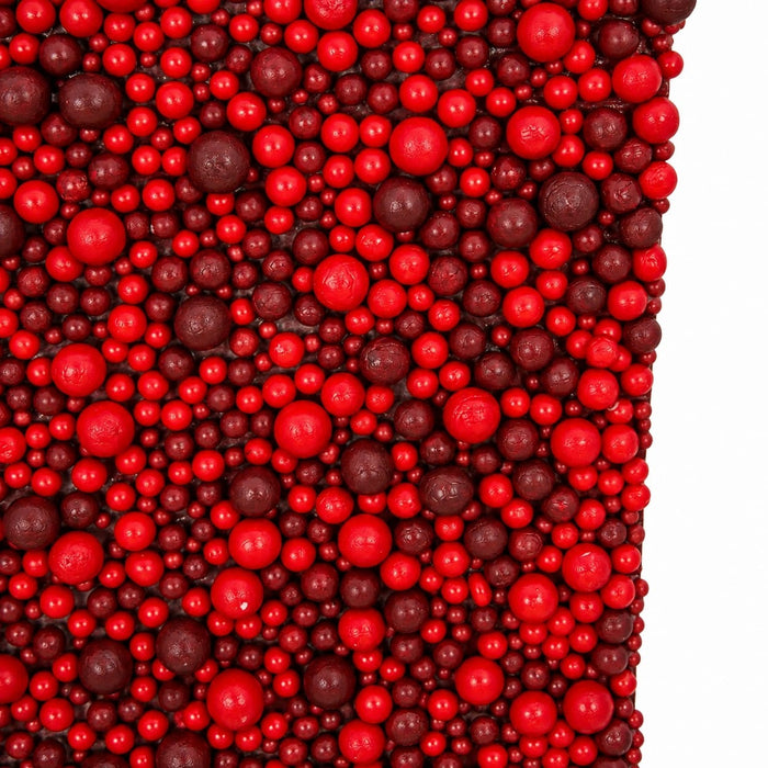 19"x19" Styrofoam Berry Artificial Mat -Red (Pack of 12) - PF180090