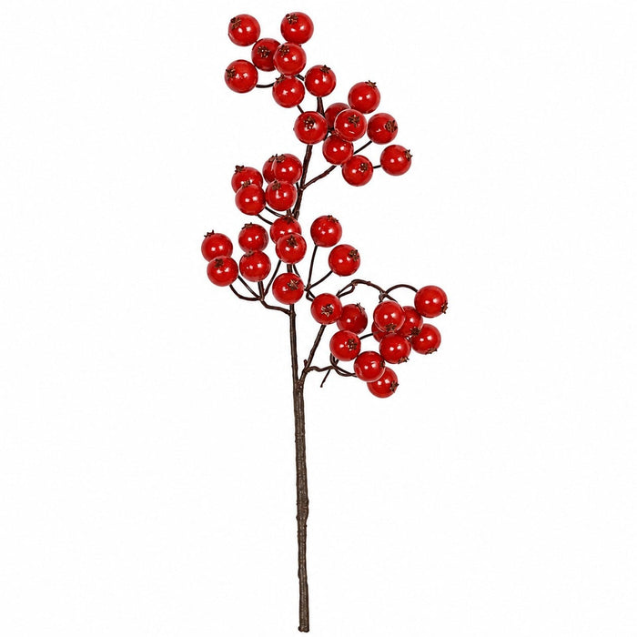 16" Styrofoam Gooseberry Artificial Stem -Red (Pack of 12) - PF90020
