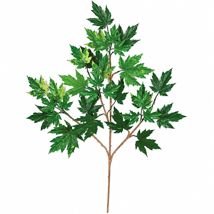 28" IFR Artificial Rock Maple Branch Stem -Green (Pack of 24) - PR004-G