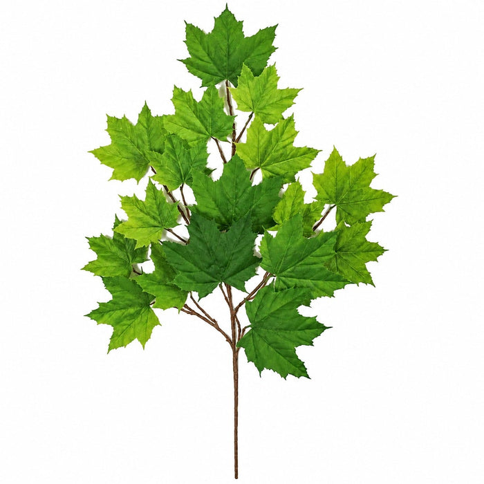 33" IFR Artificial Sugar Maple Branch Stem -Light Green (Pack of 12) - PR005-G