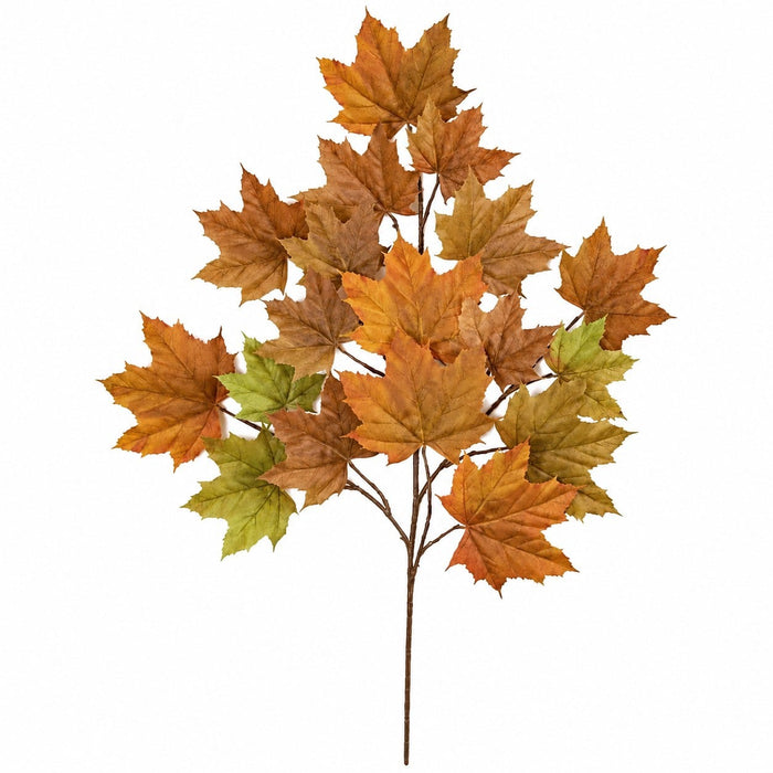 33" IFR Artificial Sugar Maple Branch Stem -Rust/Green (Pack of 12) - PR005-RG