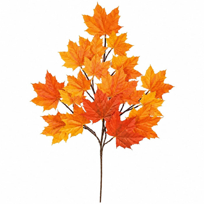 33" IFR Artificial Sugar Maple Branch Stem -Red/Orange (Pack of 12) - PR005-RO