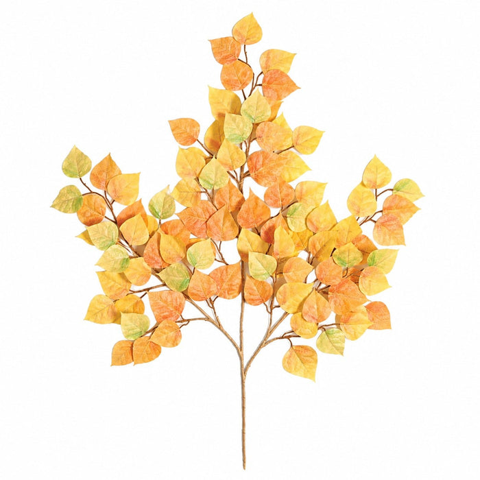 27" IFR Artificial Cottonwood Branch Stem -Gold/Green (Pack of 12) - PR-0862