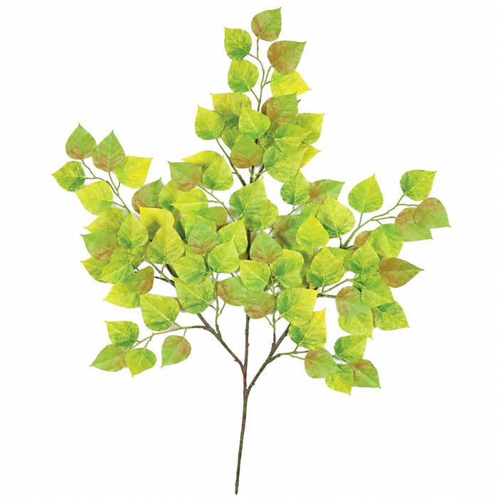 27" IFR Artificial Cottonwood Branch Stem -Green/Yellow (Pack of 12) - PR-0864
