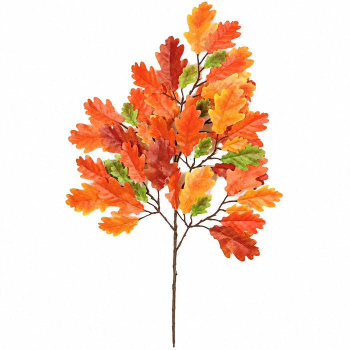 23" IFR Artificial Oak Branch Stem -Red/Orange (Pack of 12) - PR-1094