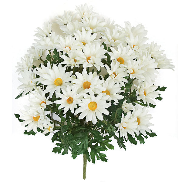 20" IFR Artificial Daisy Flower Bush -Cream (pack of 6) - PR110310