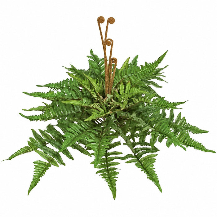 17" IFR Mountain Fern Artificial Plant -40 Leaves -Green (Pack of 12) - PR110360