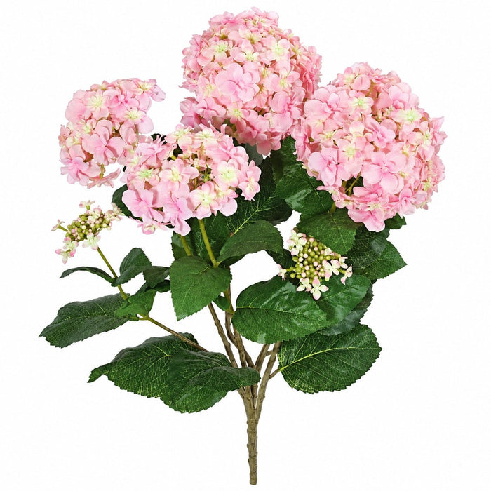 24" IFR Artificial Hydrangea Flower Bush -Pink (Pack of 2) - PR-111710