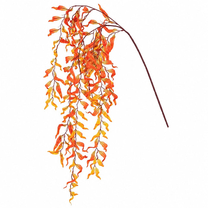 48" IFR Artificial Weeping Willow Branch Stem -Gold/Orange (Pack of 12) - PR120950