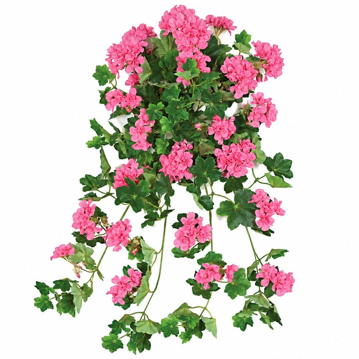 28" IFR Artificial Hanging Geranium Flower Bush -Mauve (Pack of 2) - PR-120980