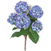 21" IFR Artificial Hydrangea Flower Bush -Purple/Blue (pack of 6) - PR121020