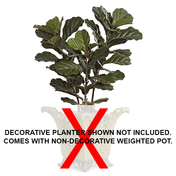 3' Fiddle Leaf Fig Artificial Tree w/Pot -Green (pack of 2) - P1300